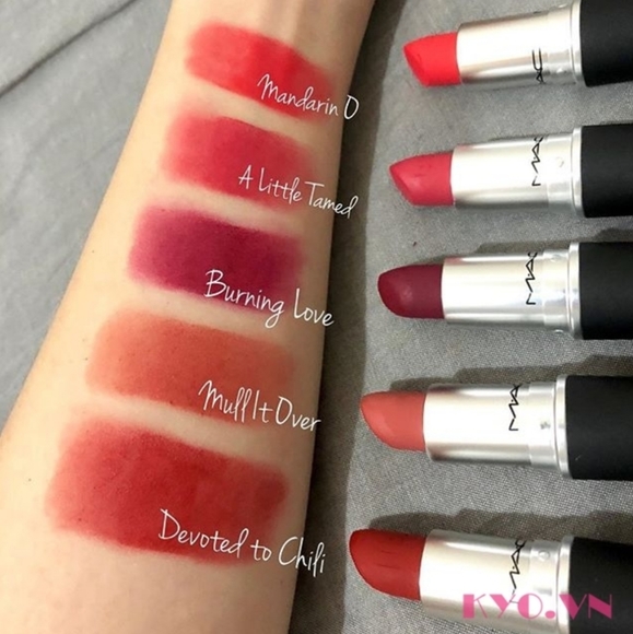 Mac Cosmetics Powder Kiss Lipstick | Mandarin O | Brand New in Box | Authentic - Picture 10 of 15